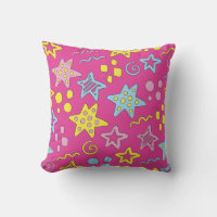 Retro Funky cartoon Pop Art Stars Memphis 80s