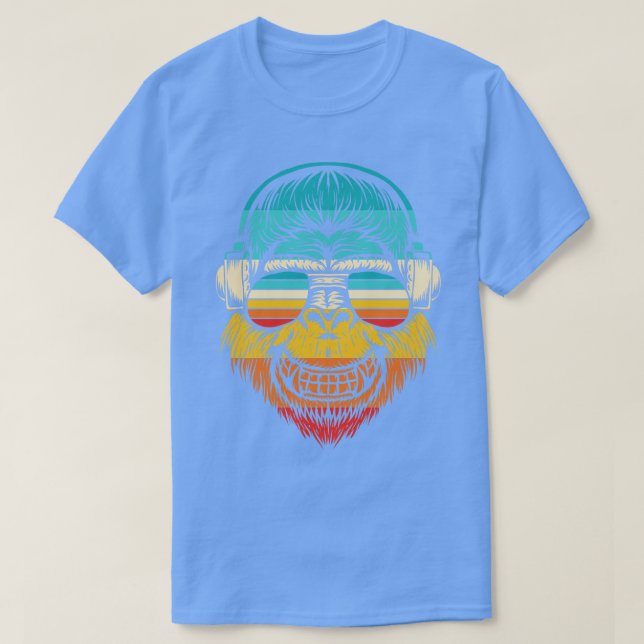Retro Funky Gorilla T-Shirt (Design Front)