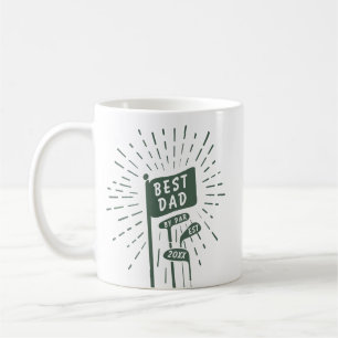 Retro Funny Best Dad By Par Golf Clubs Coffee Mug
