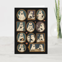 Retro Funny Boo Ghost Spooky Nurse Portrait Pictur