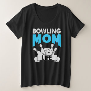 Retro Funny Bowling Mum Life Mother’s Day Plus Size T-Shirt