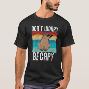 Retro Funny Capybara Dont Be Worry Be Capy Premium T-Shirt