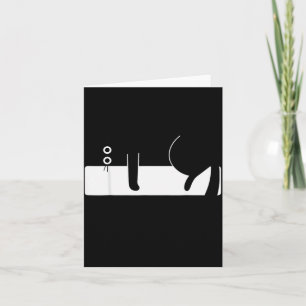 Retro Funny Cat Graphic For Men Women Kids Card