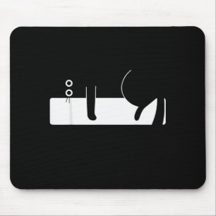 Retro Funny Cat Graphic For Men Women Kids Mouse Pad