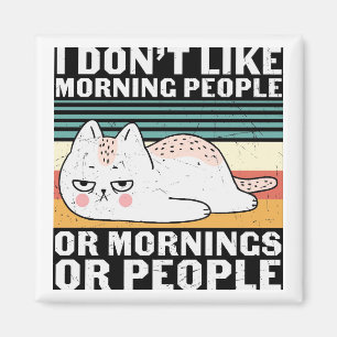 Retro Funny Cat Magnet 