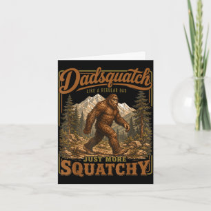Retro funny dadsquatch sasquatch dad father's day card