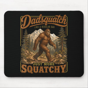 Retro funny dadsquatch sasquatch dad father's day mouse pad
