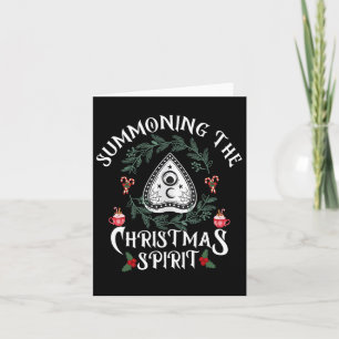 Retro Funny Dancing Summoning The Holiday Spirits  Card