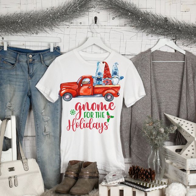 Retro Funny Gnome for The Holidays Christmas   T-Shirt (Creator Uploaded)