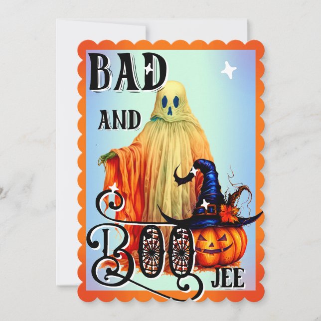 Retro Funny Halloween Cards (Front)