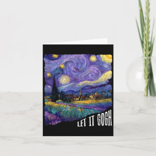 Retro Funny Let Gogh Art Lovers Teacher Summer Card