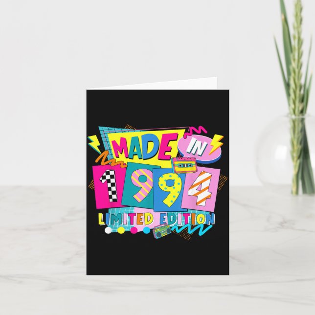 Retro Funny Made in 1994 Lied Edition 32nd Card (Front)