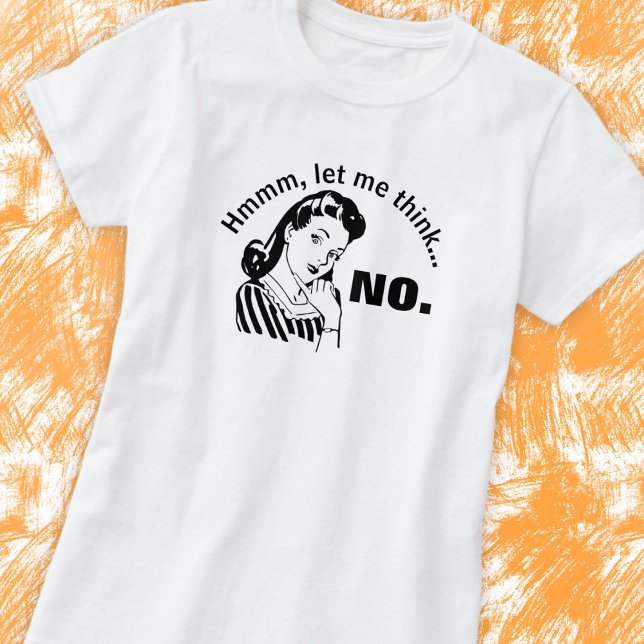 Retro Funny No Basic T-Shirt (Creator Uploaded)