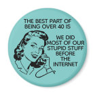 Retro Funny Over 40 Magnet