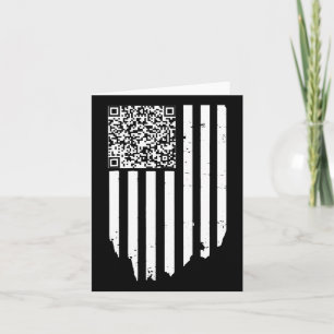 Retro Funny Qr Trump Dancing Dance Code  Card