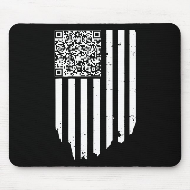 Retro Funny Qr Trump Dancing Dance Code  Mouse Pad (Front)