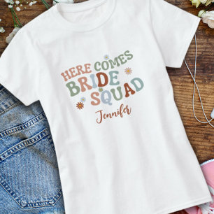 Retro Funny Simple Bridesmaid Bachelorette Wedding T-Shirt