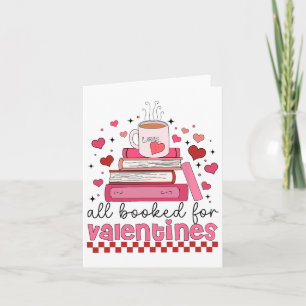 Retro Funny Teacher Valentine Day All Booked For V Card