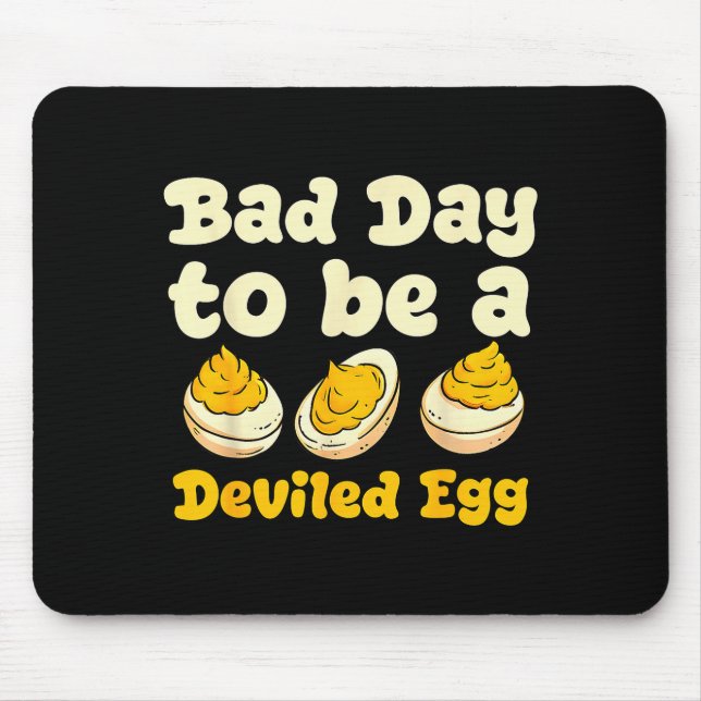 Retro Funny Thanksgiving Dinner Bad Day To Be A De Mouse Pad (Front)