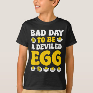 Retro Funny Thanksgiving Dinner Bad Day To Be A De T-Shirt