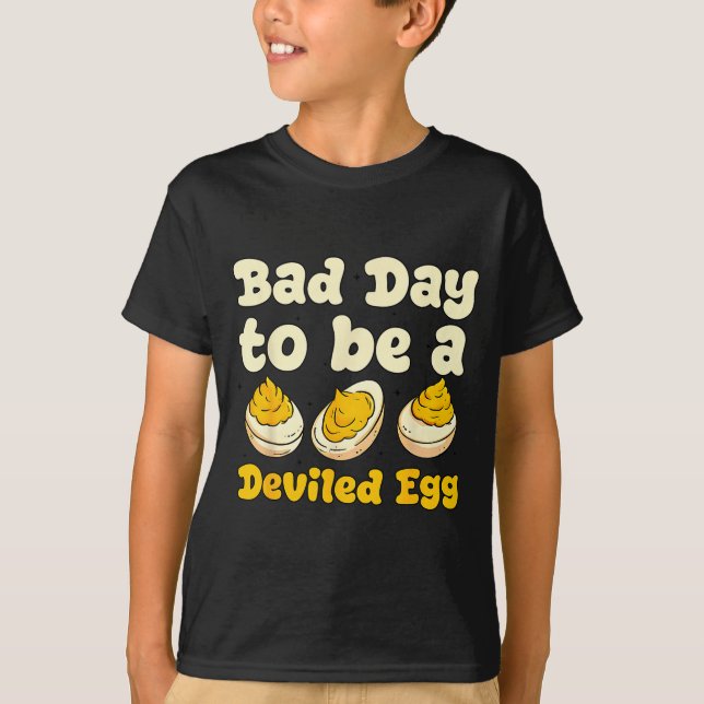 Retro Funny Thanksgiving Dinner Bad Day To Be A De T-Shirt (Front)