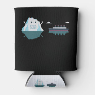 Retro Funny Titanic Iceberg 1912 Cruis Vessel Can Cooler