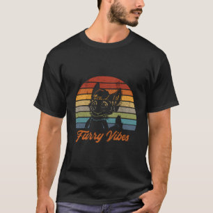 Retro Furry Fandom Furry Vibes Cute Owo Fursuit T-Shirt