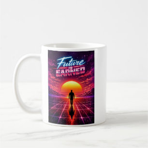 Retro Future Motivation Poster Coffee Mug