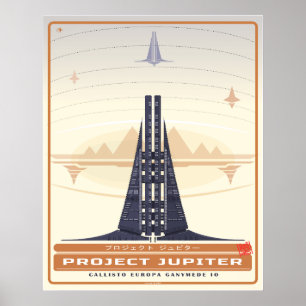 Retro Futurism Project Jupiter Poster