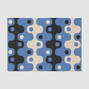 Retro Futuristic Abstract Pattern Tissue Paper