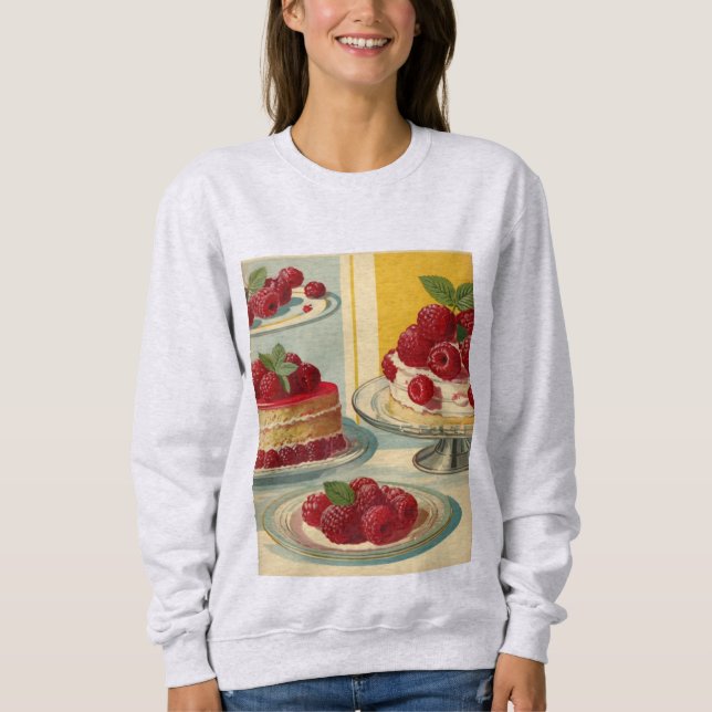 Retro futuristic cake sweatshirt  (Front)