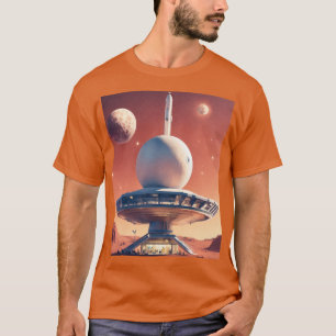 Retro-Futuristic Moon Base Tees – Timeless 1950s S