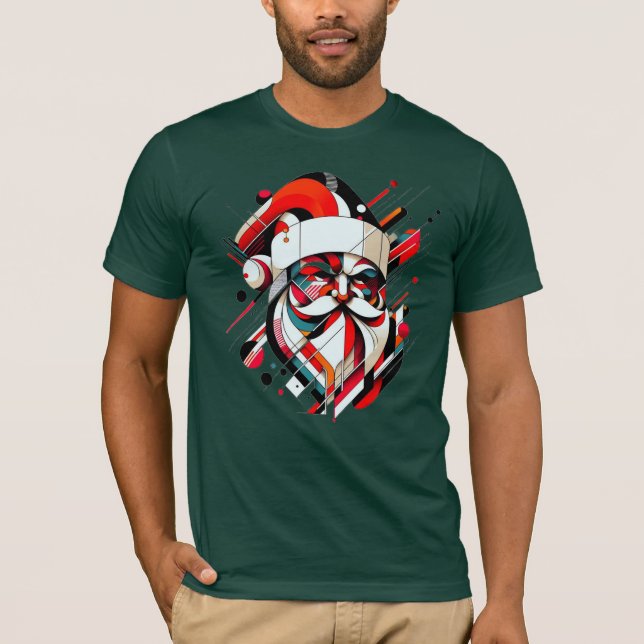 Retro-Futuristic Santa T-Shirt (Front)