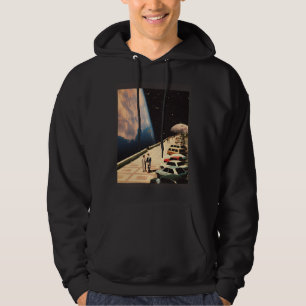 Retro Futuristic Space Promenade Hoodie