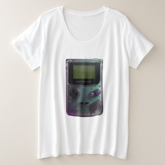 Retro Game Boy  Plus Size T-Shirt (Design Front)