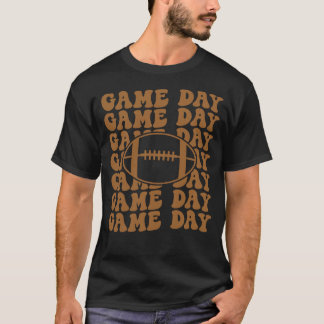 Retro Game Day American Football Mum Player T-Shirt