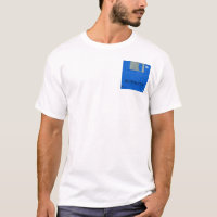 Retro Game Floppy Disc 3 Geek 2-sided Man Tee