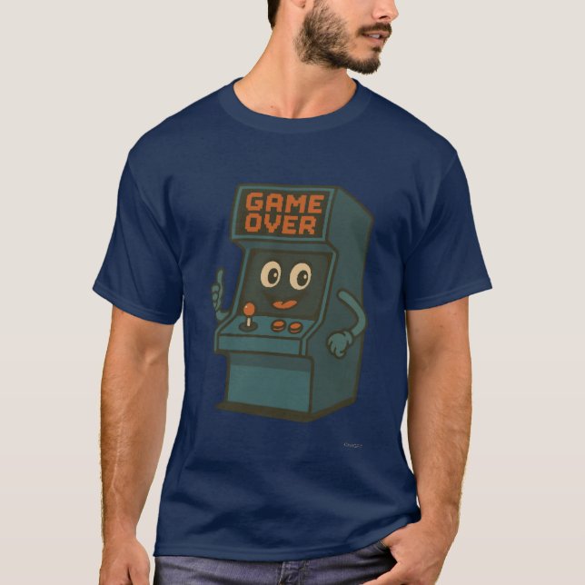 Retro Game Over Arcade girl gift T-Shirt (Front)