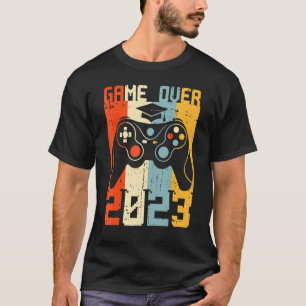 Retro Game Over Class Of 2023 Graduation Game Cont T-Shirt