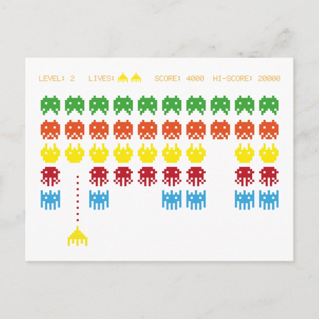 Retro Game Postcard (Front)
