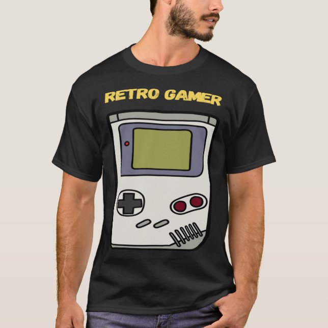 Retro Gamer 1980s 1990s Handheld Gaming System Men T-Shirt (Front)