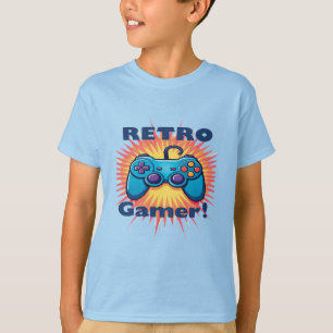 Retro Gamer Controller Design for Classic Gaming T-Shirt