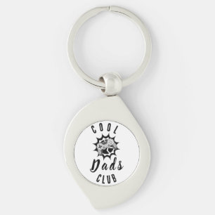 Retro Gamer Dad Cool Dads Club Keychain