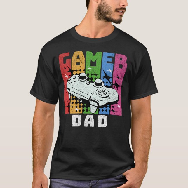 Retro Gamer Dad T-Shirt (Front)