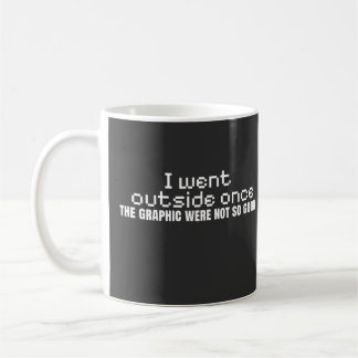 Retro Gamer Graphics Joke Pixel Quote Coffee Mug