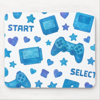 Retro Gamer Mouse Pad – Blue Video Game Controller