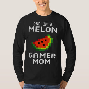 Retro Gamer Mum Gift - Funny Watermelon One In A M T-Shirt
