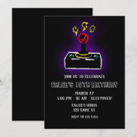 Retro Gamer Video Game Joystick Controller Party