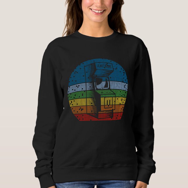 Retro Gaming Arcade Machine Bit Concsole Video Gam Sweatshirt (Front)