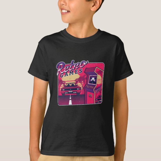 Retro Gaming Arcade T-Shirt (Front)
